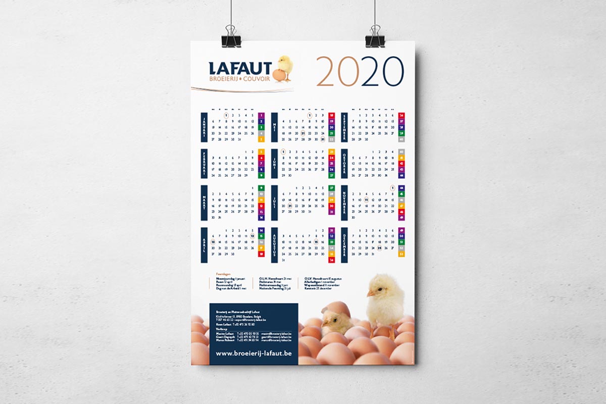 Broeierij Lafaut Kalender