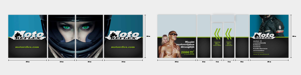 Moto Reflex Belettering