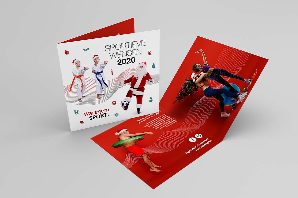 Waregem sport Kerstkaart